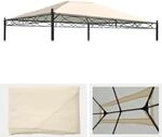 ERSATZBEZUG F&Uuml;R DACH PERGOLA CALPE Cremewei&szlig;
