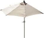 SONNENSCHIRM I HALBRUND UV 50+ Cremewei&szlig;