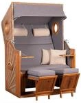 Strandkorb Trend Grau/Beige