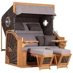 Strandkorb Seaside XXL Teak 2-Sitzer