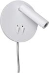LED-Wandleuchte Tabari in Wei&szlig;/Chromfarben max. 1,4 W Wandlampe