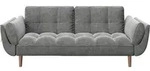 PLAYBOY 2-Sitzer-Sofa Scarlett Anthrazit Samt m. Schlaffunkt.