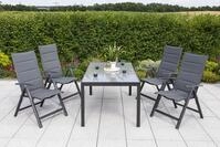 Gartensessel klappbar Taviano Metall/Textil