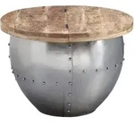 Couchtisch Wohnling Holz/Silber