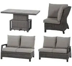 Loungegarnitur Corido 4-tlg. Grau