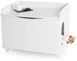 KATZENSCHRANK f&uuml;r Katzentoilette gro&szlig; aus Holz