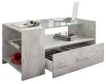Couchtisch Tindala Beton-Optik mit Stauraum