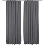 VORHANG Amelie TK mit Kr&auml;uselband 140x245cm Anthrazit (2tlg)
