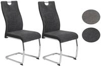 Schwingstuhl Alina S Anthrazit 2er-Set