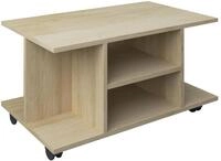 Couchtisch Findula Honigeiche 6 F&auml;cher