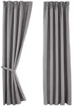 VORHANG 2ER SET NEWYORK HxB 225x140 cm Grau