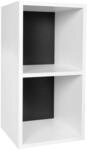 Standregal ca. 30x60x60 cm Wei&szlig;, Schwarz