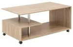 Couchtisch mit Rolle Sonoma Eiche