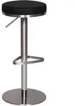 Barhocker Schwarz/Edelstahl