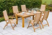 Gartentischgruppe Capri Naturfarben