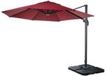 AMPELSCHIRM I RUND Bordeaux 300/300 cm