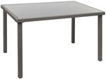 POLY-RATTAN TISCH rechteck Grau