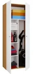 Mehrzweckschrank Vandol I Wei&szlig;/Buchefarben