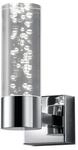Badezimmer-Wandleuchte Bolsa Chromfarben/Klar max. 3,2 Watt Wandlampe