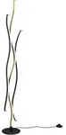 LED-Stehleuchte Blaze Schwarz/Messing max. 28 Watt