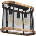 Deckenleuchte 15661D in Schwarz/Braun max. 40 Watt Deckenlampe