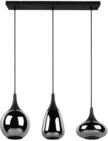 H&auml;ngeleuchte Lumina Schwarz/Chromfarben max.40Watt