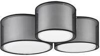 Deckenleuchte Burton Grau/Schwarz max. 40 Watt Deckenlampe