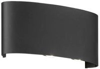 Au&szlig;enwandleuchte Berlin Schwarz max. 6x0,5 Watt Wandlampe