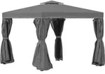 PAVILLON, Dunkelgrau, Aluminium, Metall, Polyester