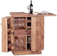 Barschrank ca. 64x91 cm Akazie massiv