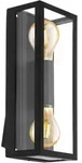 Au&szlig;enwandleuchte Alamonte 1 Klar/Schwarz max. 60 Watt Wandlampe
