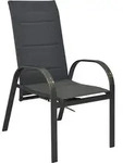 Stapelsessel-Set Amalfi 2er- Set ca. 59x107 cm Anthrazit