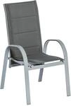 Stapelsessel Amalfi ca. 59x107 cm Alu Grau