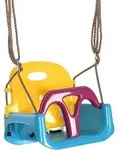 3-IN-1 Babyschaukel, Kinderschaukel mit verstellbarem Seil, Schaukelsitz, Blau