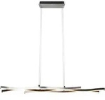 LED-Pendelleuchte Blaze Schwarz/Alufarben max. 35 Watt