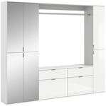 Garderobe Projekt X ca. 212x193 cm Wei&szlig;