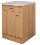 K&uuml;chenunterschrank in Buchefarbe 'Nano'