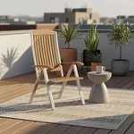 Gartensessel klappbar Keros Echtholz Akazie verstellbar