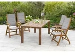 Gartenm&ouml;bel Set 5-tlg. Acapulco Akazie/Textil