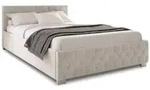 POLSTERBETT Nizza Beige 120x200 cm mit Bettkasten und LED