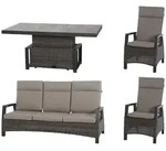 Loungegarnitur Corido 4-tlg. Grau