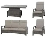 Loungegarnitur Corido 4-tlg. Grau