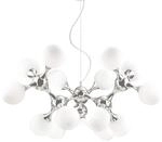 H&auml;ngeleuchte Nodi Bianco Chromfarben/Wei&szlig; max. 40 Watt