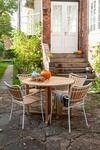 Gartenstuhl Ellen Wei&szlig;/Teak
