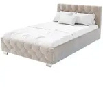 POLSTERBETT Nizza Beige 120x200 cm mit Matratze