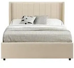 POLSTERBETT Savona mit Matratze 120 x 200 cm beige