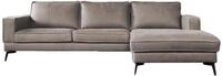 ECKSOFA BLOOM Hellgrau Leder