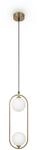 Pendelleuchte Ring Messingfarben max. 25 Watt
