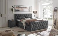 Boxspringbett Cashfield 8 ca. 180x200 cm Anthrazit