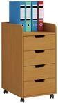 Rollcontainer Konal Maxi Buchefarben